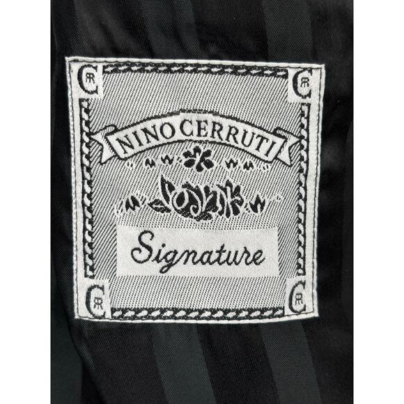 Vintage Nino Cerutti Signature 100% Wool Double Breasted Men’s Coat Gray Size 38 - Picture 12 of 14